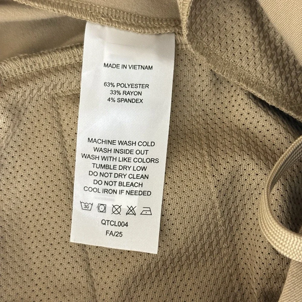 Quince Ultra‎ Stretch 24/7 Performance Smart Chinos Khaki Athletic Taper 34x28 - Picture 11 of 12